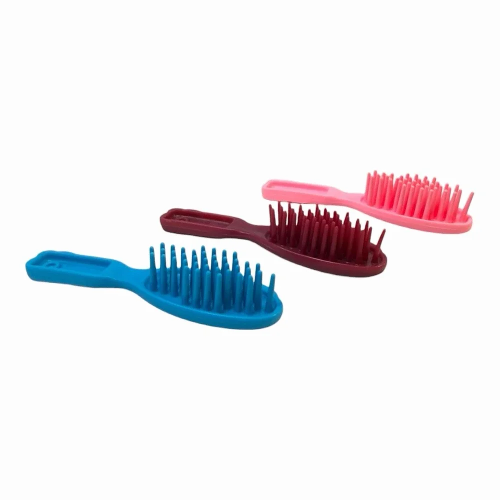Barbie Hair Brush‎ Lot of (3) - Blue, Maroon, Pink 1990s